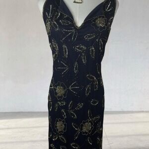 Y2K navy goddess maxi dress Stunning deep navy slip dress